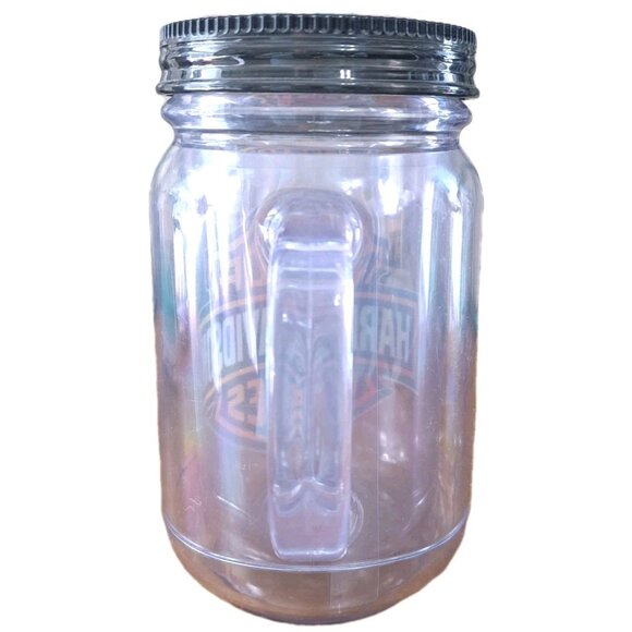 Harley-Davidson Clear Mug With Lid and Straw Hole - NO STRAW - Picture 3 of 7